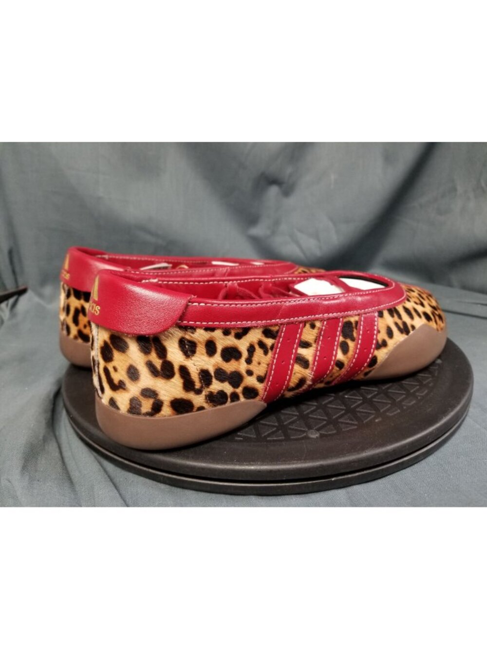 Adidas Taekwondo Mei Ballet Leopard Print Red KJ0647 Womens Size 8.5 NEW NO BOX - Picture 8 of 11